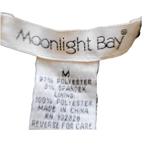 Moonlight Babydoll Top M Black White Geometric 3/4 Bell Sleeve Whimseygoth - Picture 5 of 15